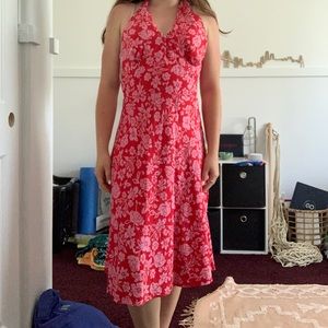 Vintage Hawaiian halter dress